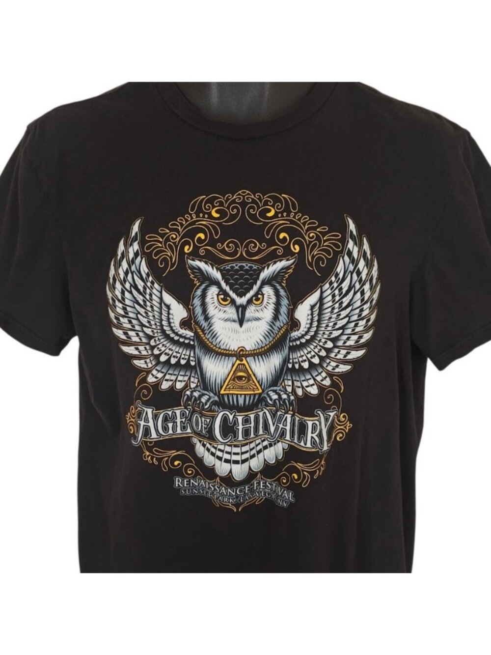 Renaissance Festival T Shirt Mens Size Medium Black Age Of Chivalry Las Vegas